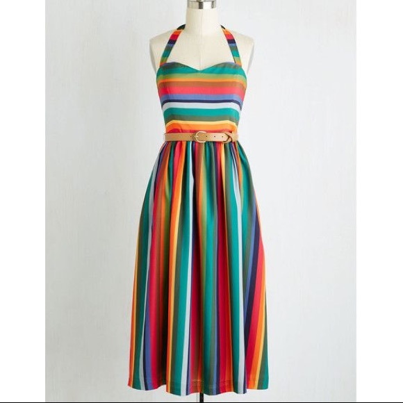 Modcloth Dresses & Skirts - Modcloth Rainbow Dress, L